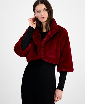 Laundry by Shelli Segal Faux-Fur Shrug - Macy's | Macy's
