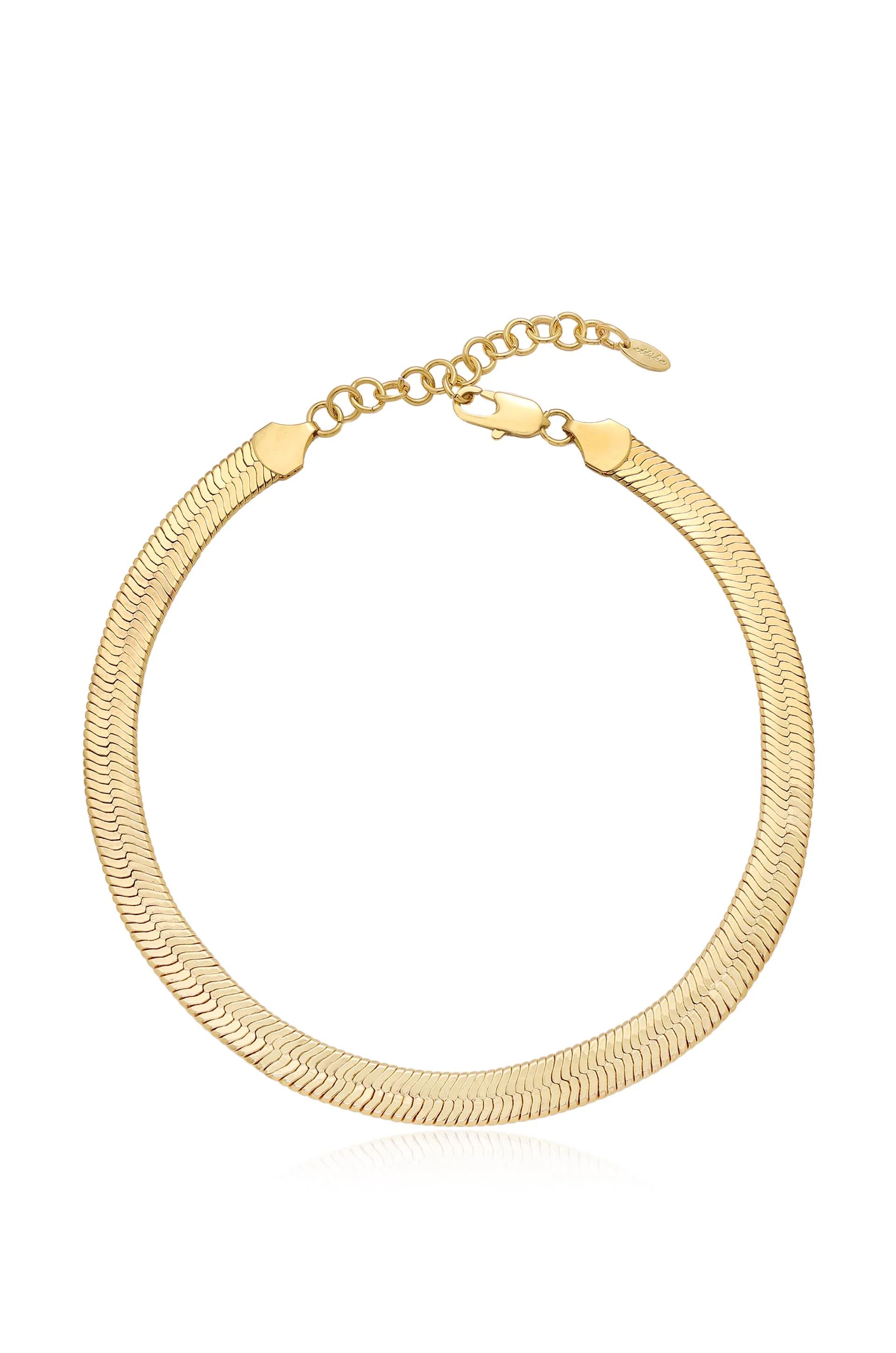 Snake Smooth Chain 18k Gold Plated Necklace | Ettika