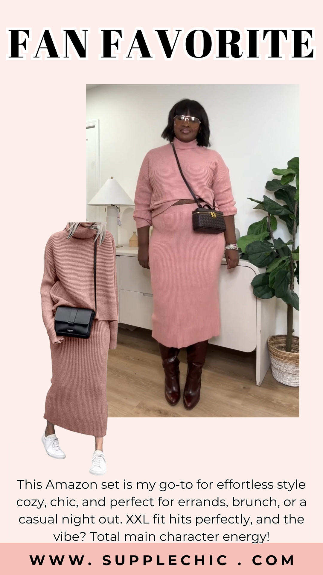 This Amazon set is my go-to for effortless style cozy, chic, and perfect for errands, brunch, or a casual night out. XXL fit hits perfectly, and the vibe? Total main character energy! #AmazonFashion #MainCharacterEnergy #ComfyChic #EffortlessStyle #EverydayOOTD #CasualLooks #CozyVibes #WardrobeEssentials #StyleMadeEasy #FashionFinds 

 #LTKHoliday #LTKootd #LTKSeasonal