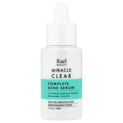 Rael, Miracle Clear, Complete Acne Serum™, 1 fl oz (30 ml) | iHerb