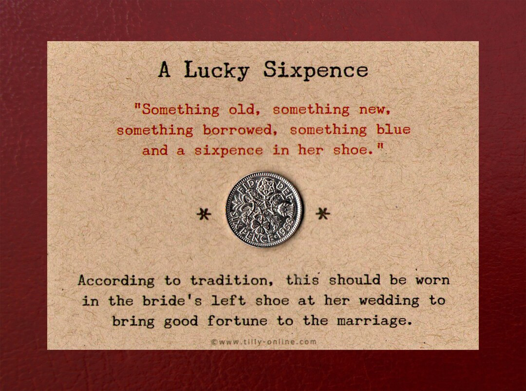 A Lucky Wedding Sixpence Gift for a Bride - Etsy Canada | Etsy (CAD)