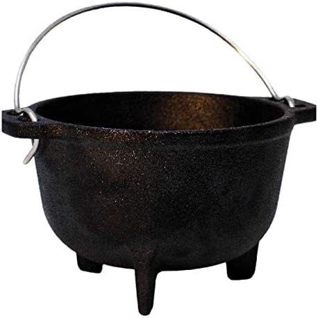 Backcountry Iron 4.75" Medium Cast Iron Cauldron (Preseasoned, Supplies for Wicca and Witchcraft, fo | Amazon (US)