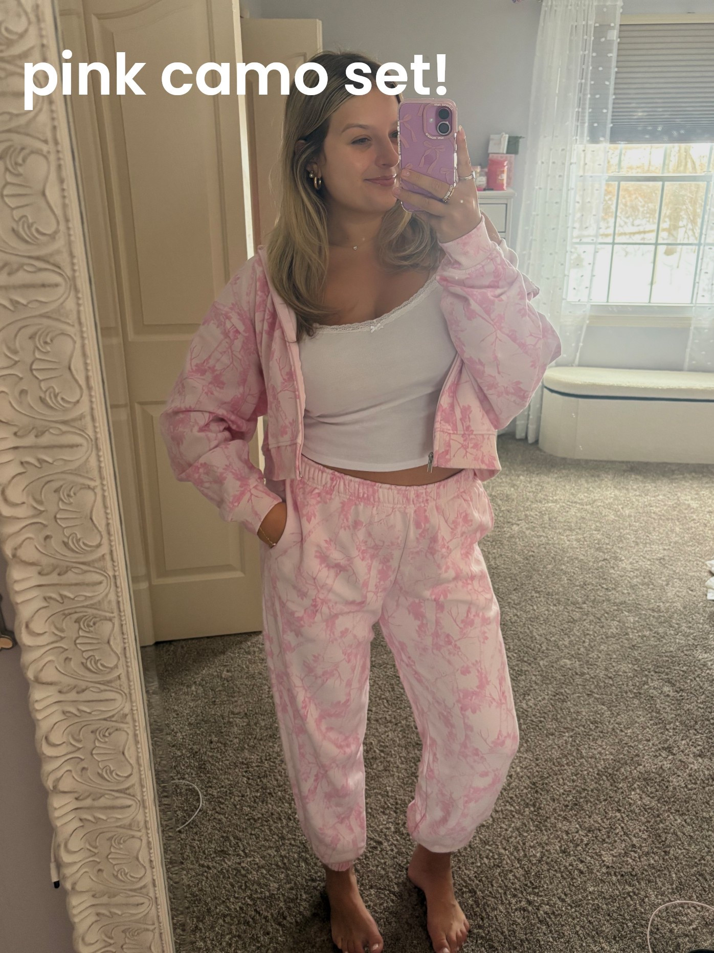 pink camo matching set sweatsuit, matching OOTD walmart outfit inspo inspiration, cheap affordable, Valentine’s Day cute girly college fits 

#LTKFindsUnder50 #LTKBeauty