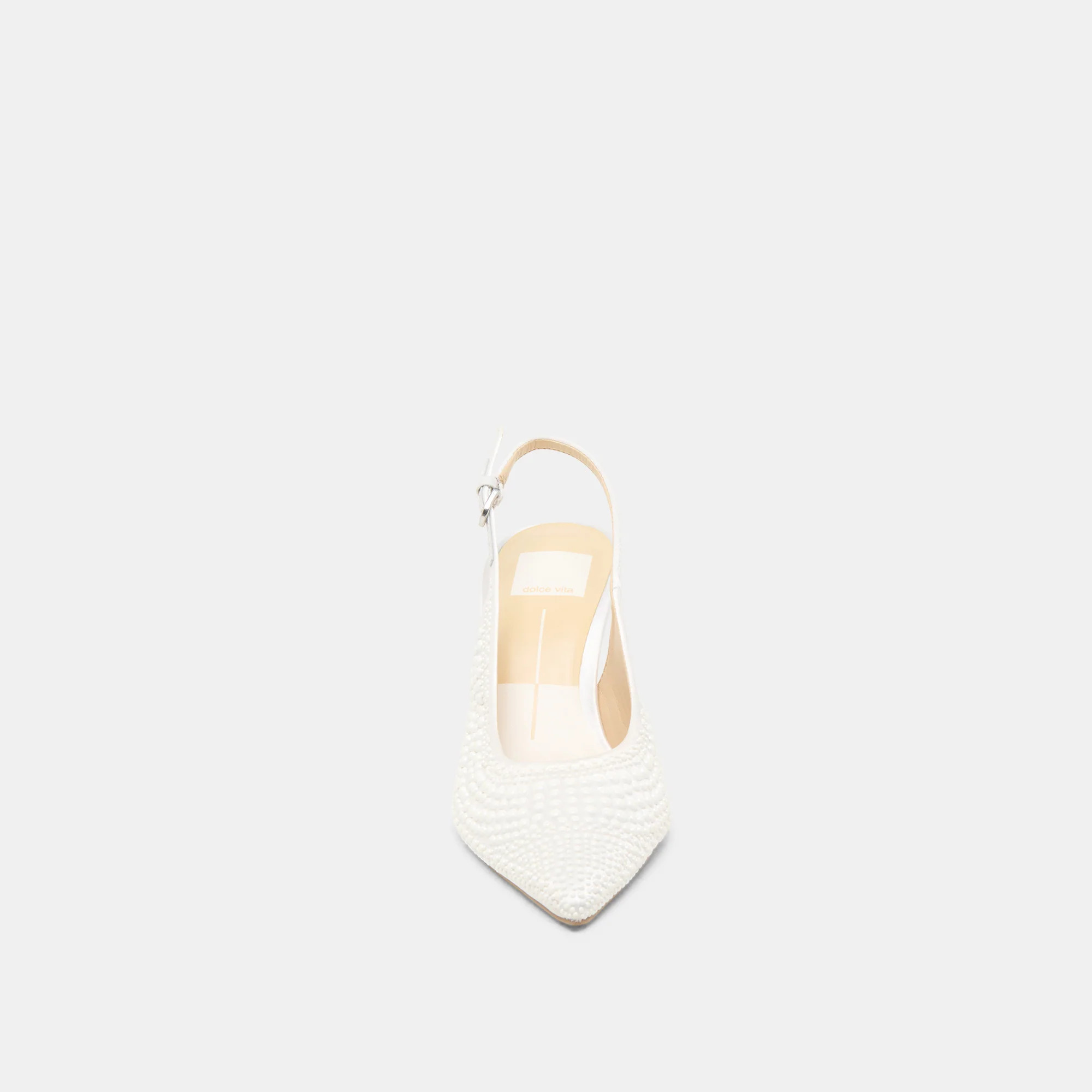 Elasi Pearl Off White Satin Heels | Dolce Vita | DolceVita.com