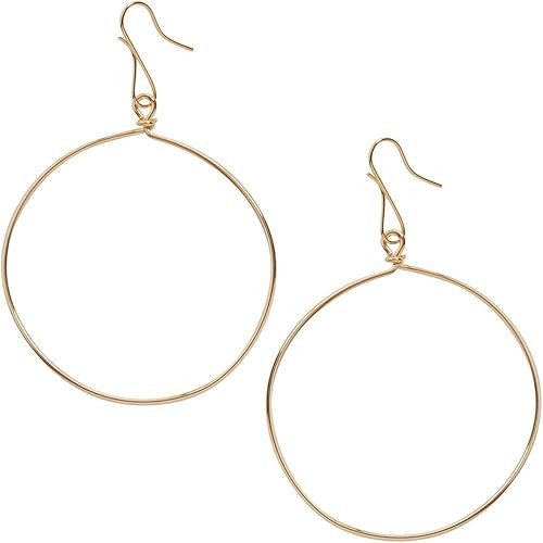 Humble Chic Circle Dangle Earrings - Hypoallergenic Geometric Thin Round Drop or Tear-Drop Shaped... | Amazon (US)
