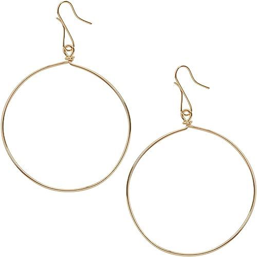 Humble Chic Circle Dangle Earrings - Hypoallergenic Geometric Thin Round Drop or Tear-Drop Shaped... | Amazon (US)