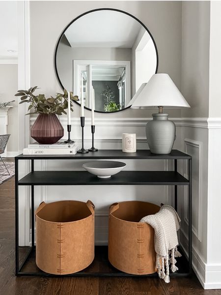 Entryway styling. Spring winter mix foyer style. Console table styling. Neutral console table inspo  

#LTKFind #LTKhome #LTKSeasonal