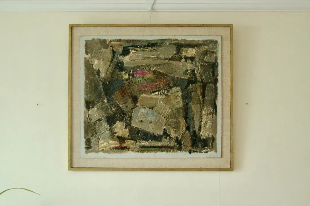 Original Mid-century Oil on Panel – “abstract” by Erik Emanuelsson – Vintage & Framed | 5... | Etsy (US)