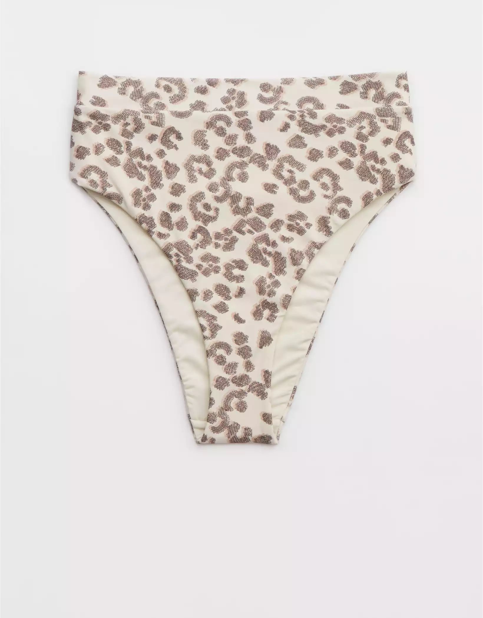 Aerie Leopard High Cut Cheeky Bikini Bottom | Aerie