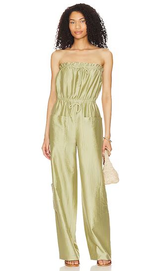 Brynn Jumpsuit in Sage Green | Revolve Clothing (Global)