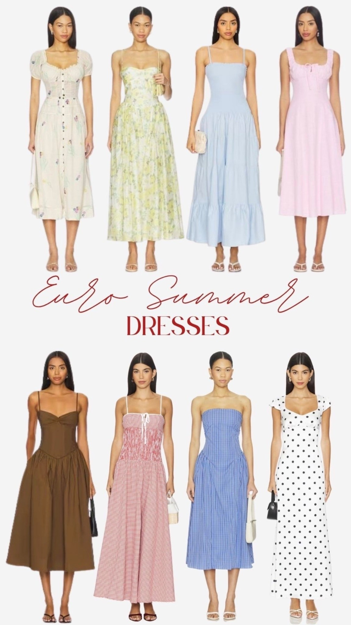 Gorgeous summer dresses, perfect for Euro Summer 

#dress #revolve #summer

#LTKgrwm #LTKootd #LTKTravel