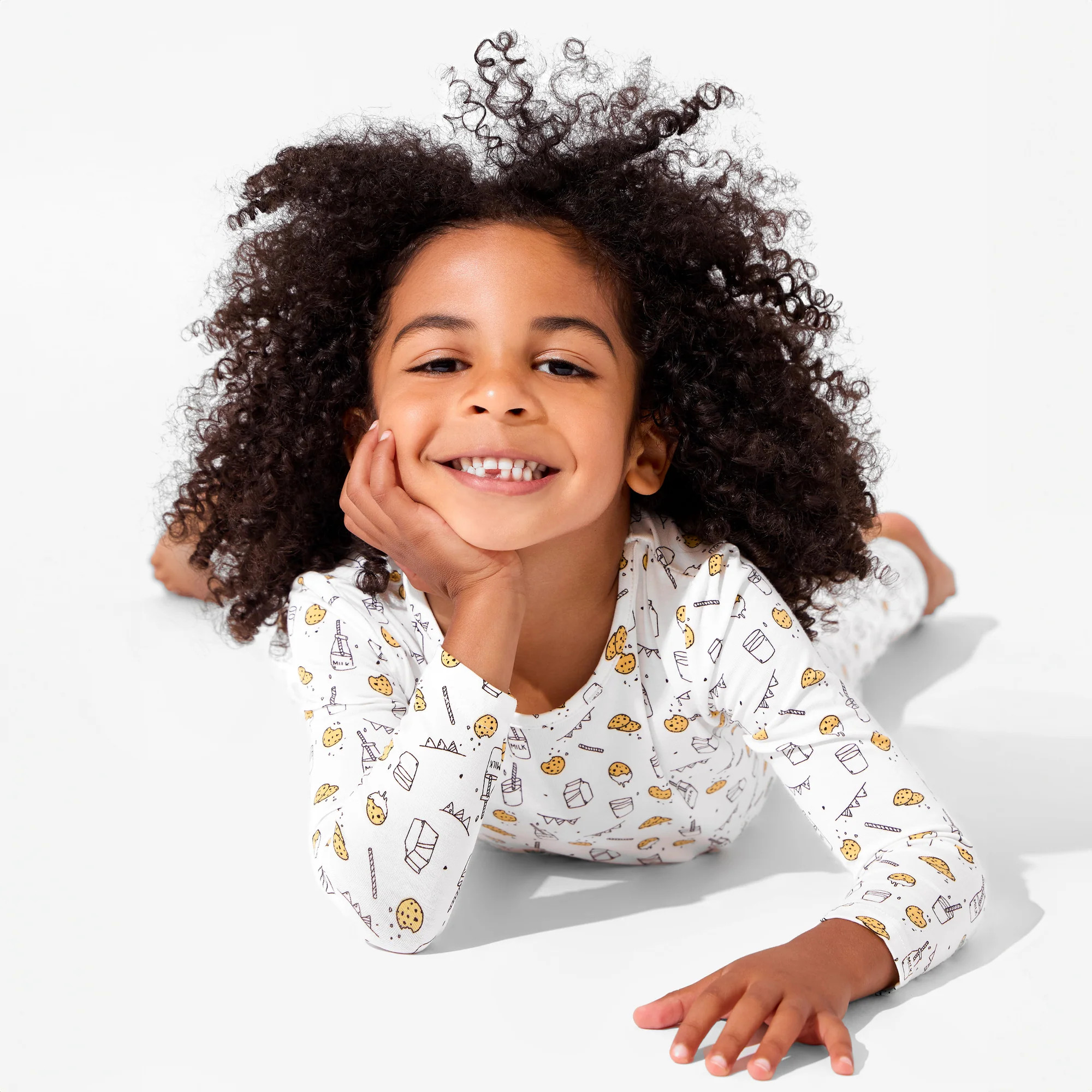 Milk & Cookies Bamboo Kids Pajamas | Bellabu Bear