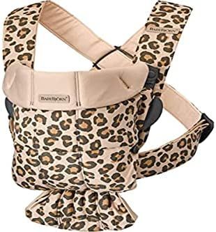 BabyBjörn Baby Carrier Mini, Cotton, Beige/Leopard, 1 Count | Amazon (US)