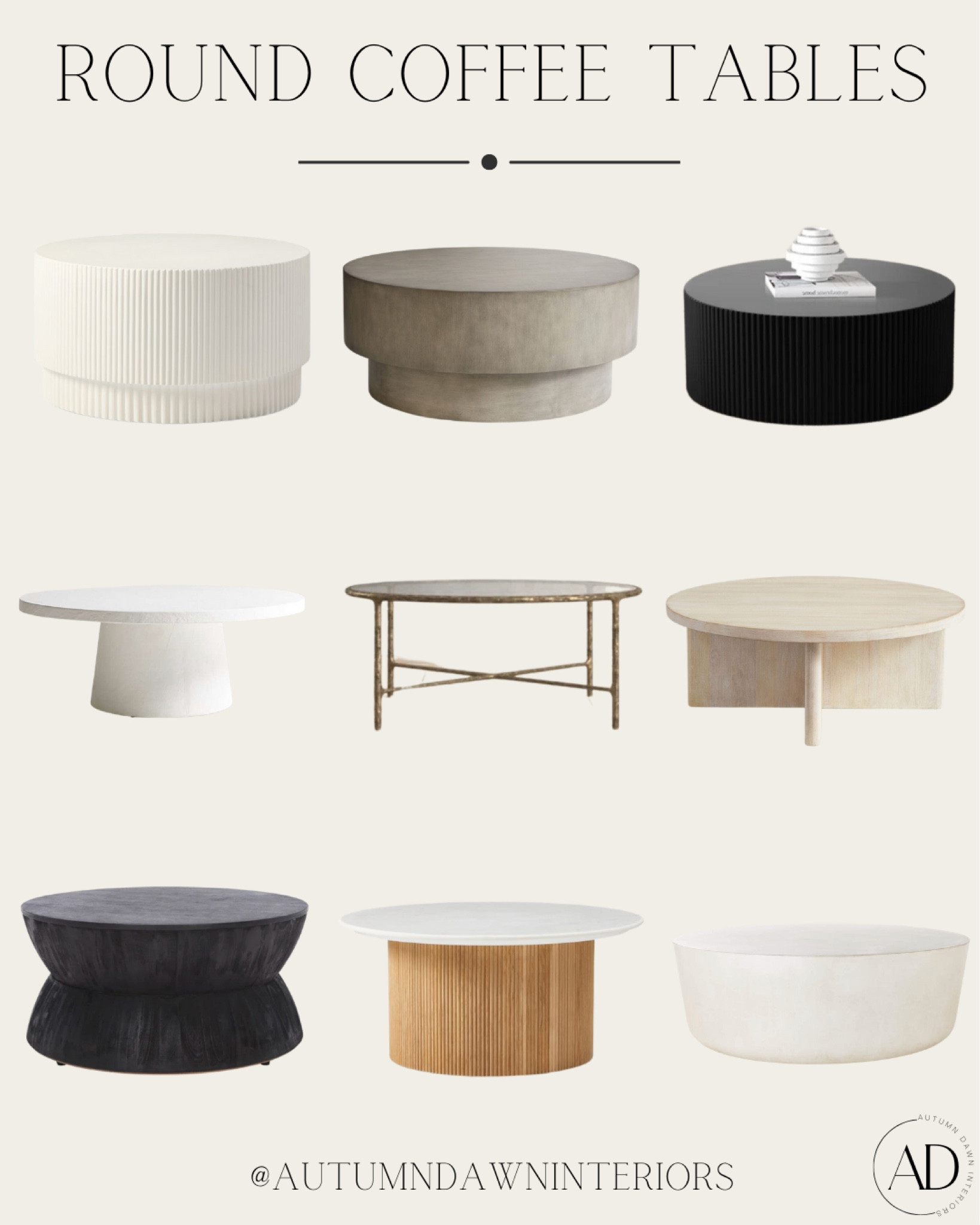 Round coffee tables!

#coffeetable #home #livingroom #greatroom

#LTKhome