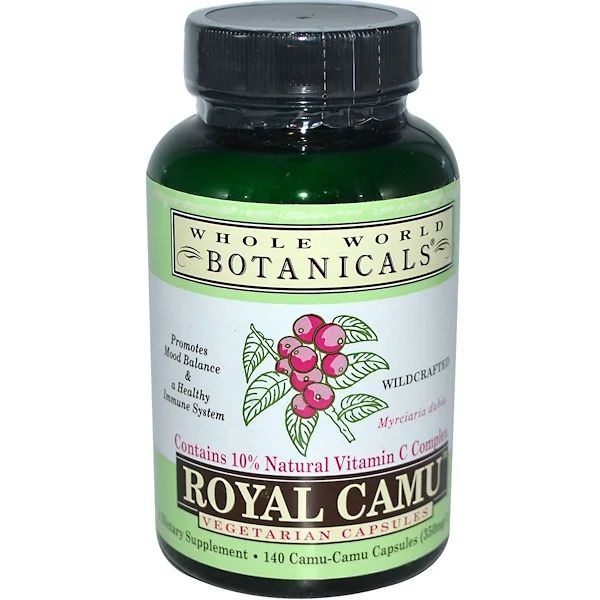 Whole World Botanicals, Royal Camu, 350 mg, 140 Vegetarian Capsules | iHerb
