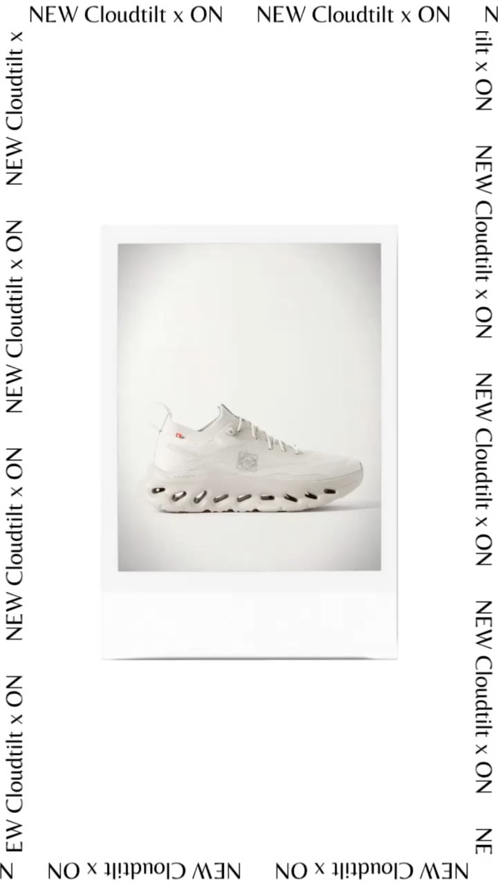 Once again Loewe collaborates with On to present the Cloudtilt – a lifestyle running shoe made to move. Get yours ❤️🖤🤍💛💜💖
