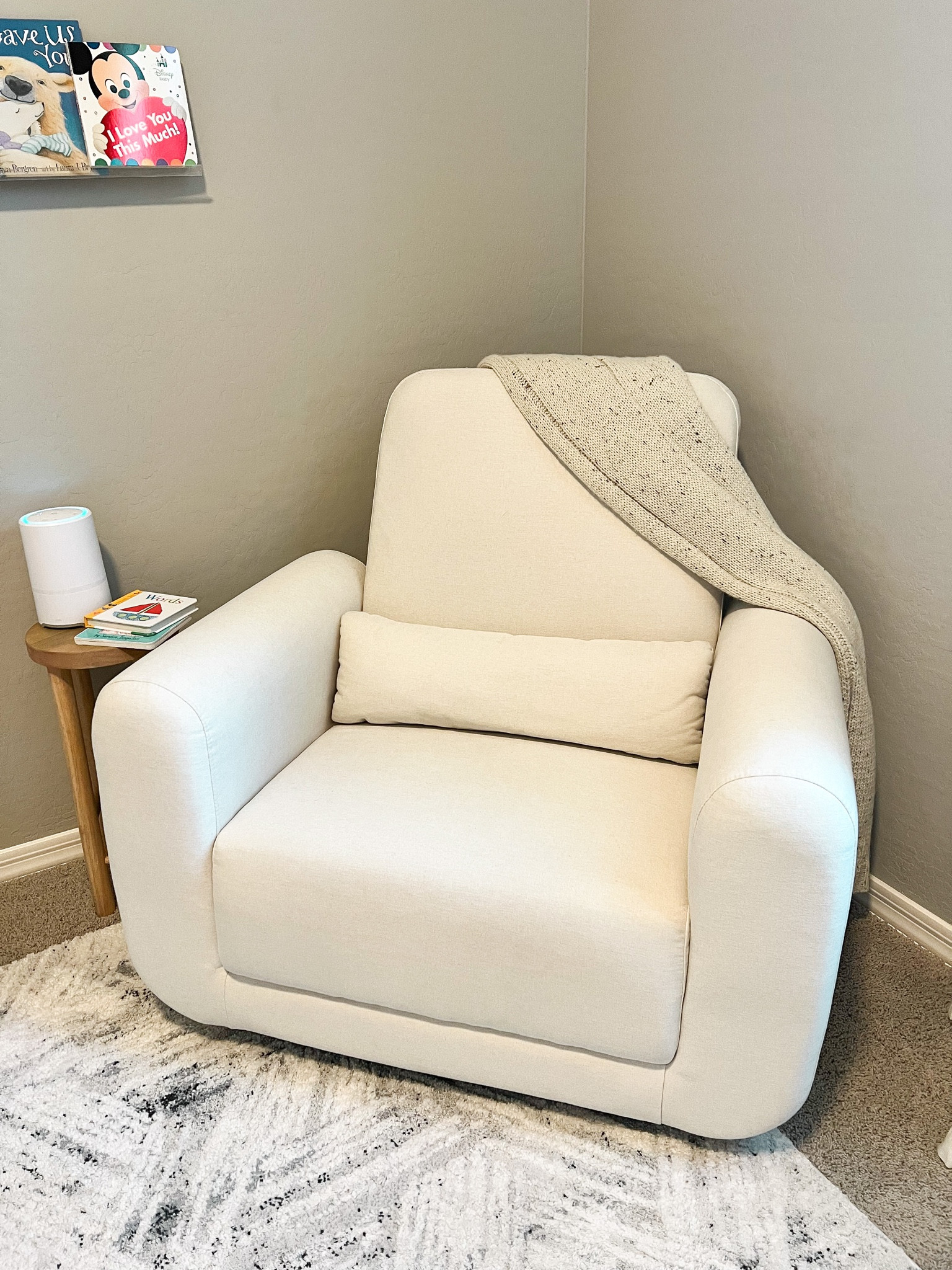 Zach’s Nursery Room—Must Haves!✨ 

#nurseryroom #nursingchair #gliders #nurserychair #babyletto #nurserydecor #nurserymusthaves #babylettochairs #babyregistry #babyregistrymusthaves #babyshowergiftideas #babyshower #babyshowergifts #giftideasfornewmom #giftideasformomtobe #humidifier #babyhumidifier #fridayhumidifier #nurseryinspo #neutralnursery #babynursery #newborn #babyboy #babygirl #nurseryideas #targethome #targettable #accenttable #accentchair 

#LTKbaby #LTKbump #LTKhome