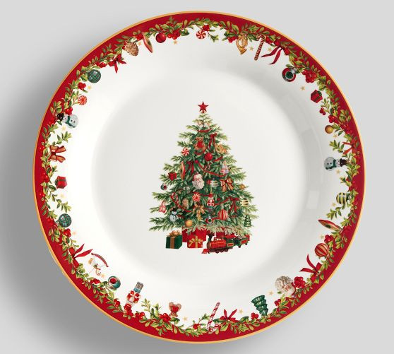 Nostalgic Christmas Stoneware Icon Dinner Plates - Set of 4 | Pottery Barn (US)