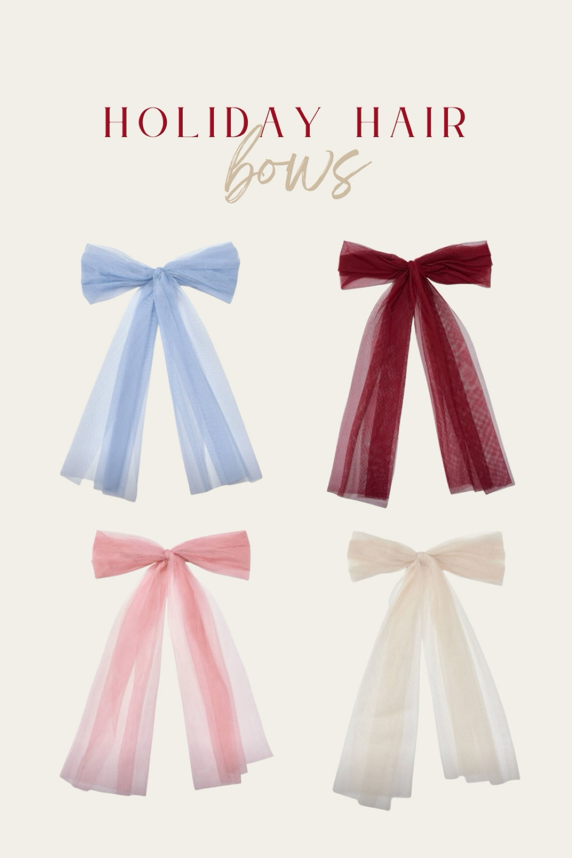 Hair Bows 

#LTKHoliday #LTKGiftGuide #LTKSeasonal