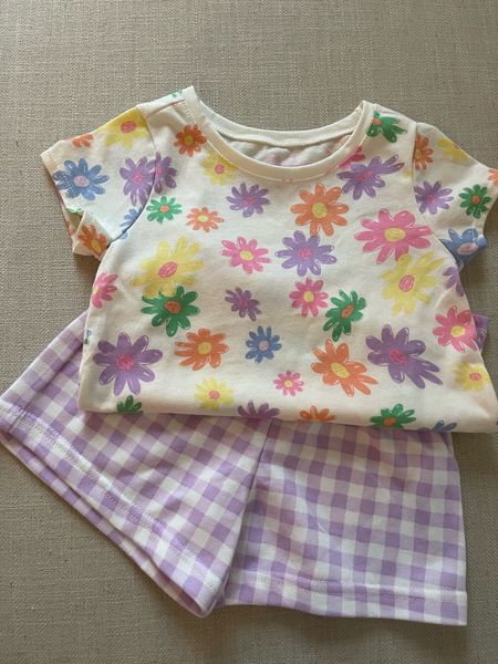 Spring outfit for little girls, 18 months to 5T sizing. Affordable casual Easter outfit for toddler girls 
Gingham shorts for kids 
Shorts und34 $4 and tee just $5! 


#LTKkids #LTKfindsunder50 #LTKbaby