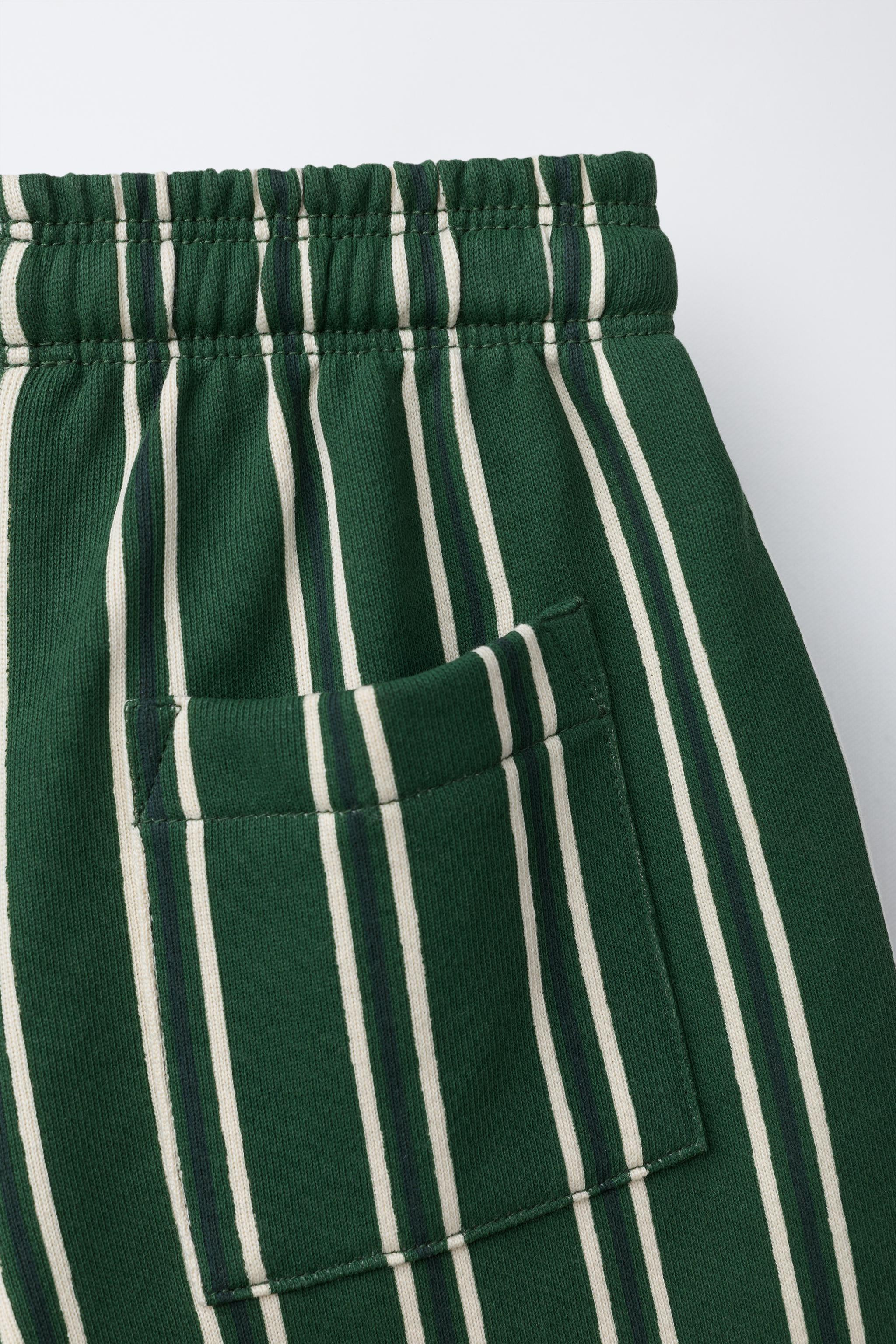 STRIPED PLUSH SHORTS | Zara US