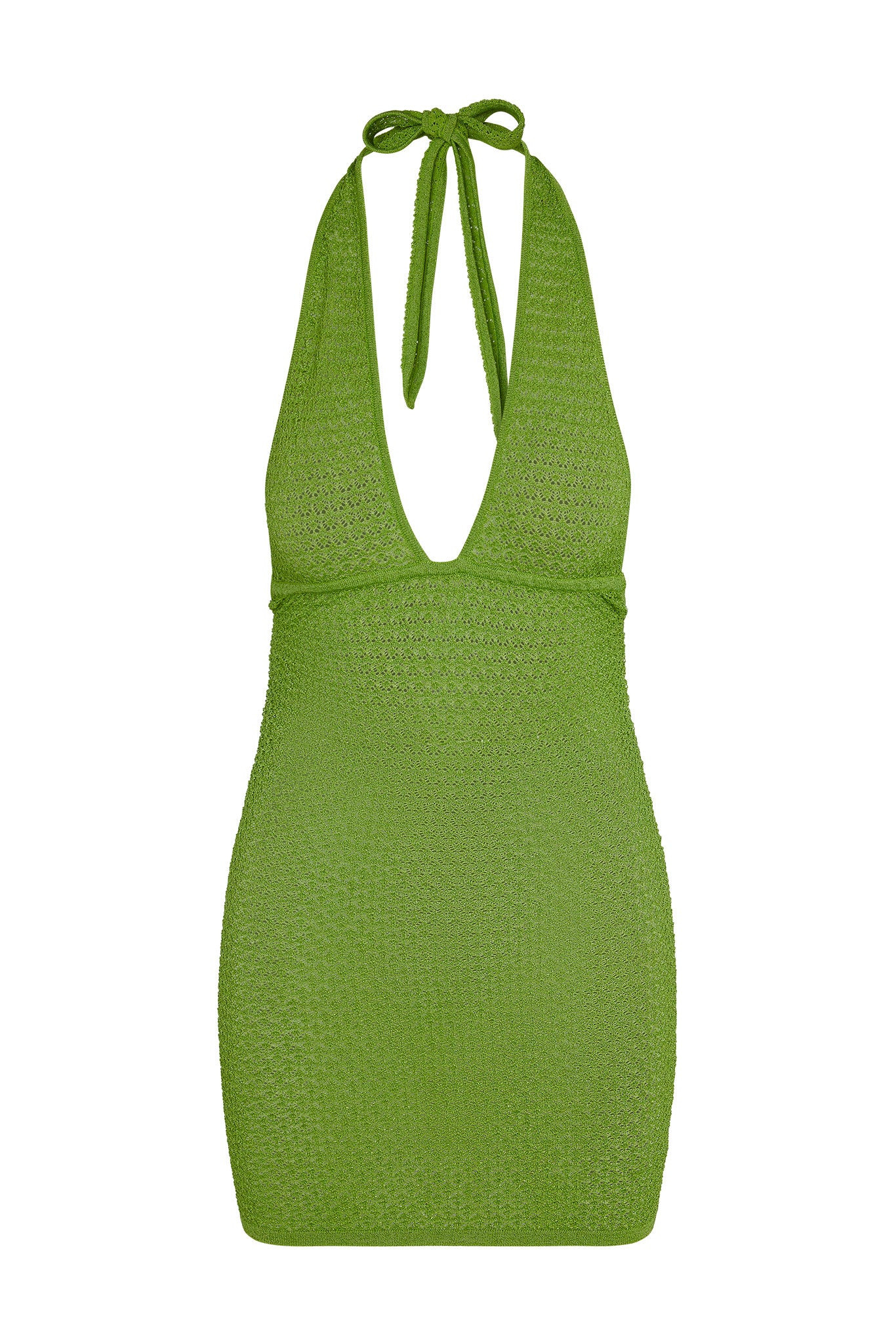 Catania Mini Dress - Cypress Lurex Lace Crochet | Monday Swimwear