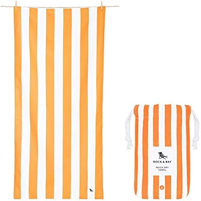 Quick Drying Beach Towels for Travel - Absorbent Towel for Swimmers, Sand Free Towel - Large Beac... | Amazon (US)