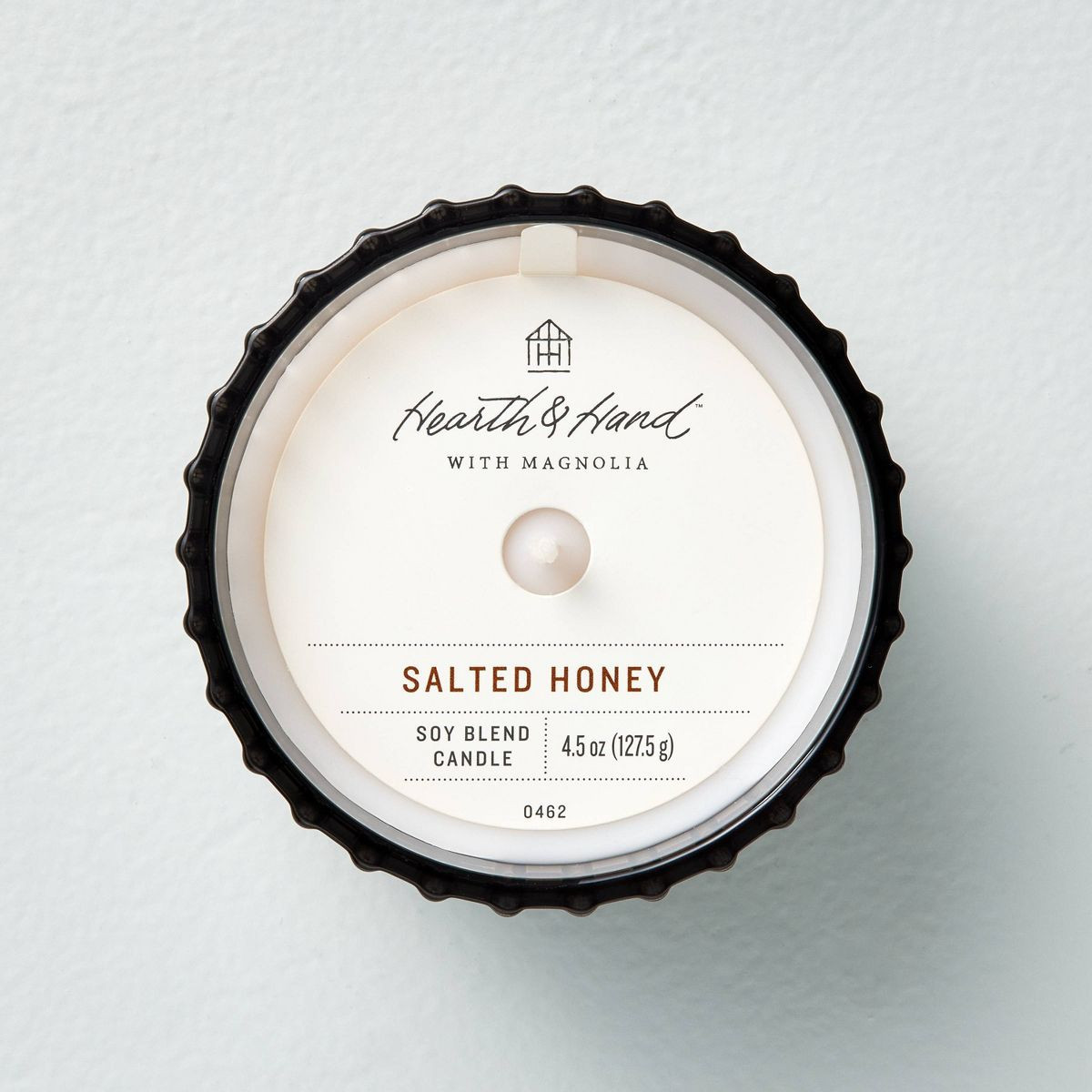 Ribbed Glass Salted Honey Jar Candle Beige - Hearth & Hand™ with Magnolia | Target