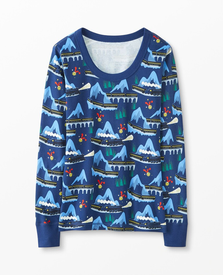 Warner Bros™ The Polar Express Women's Long John Pajama Top | Hanna Andersson