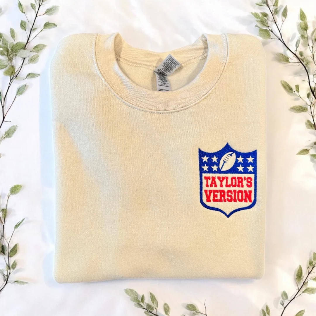 Football Fanatic Embroidered Sweatshirt - Etsy | Etsy (US)