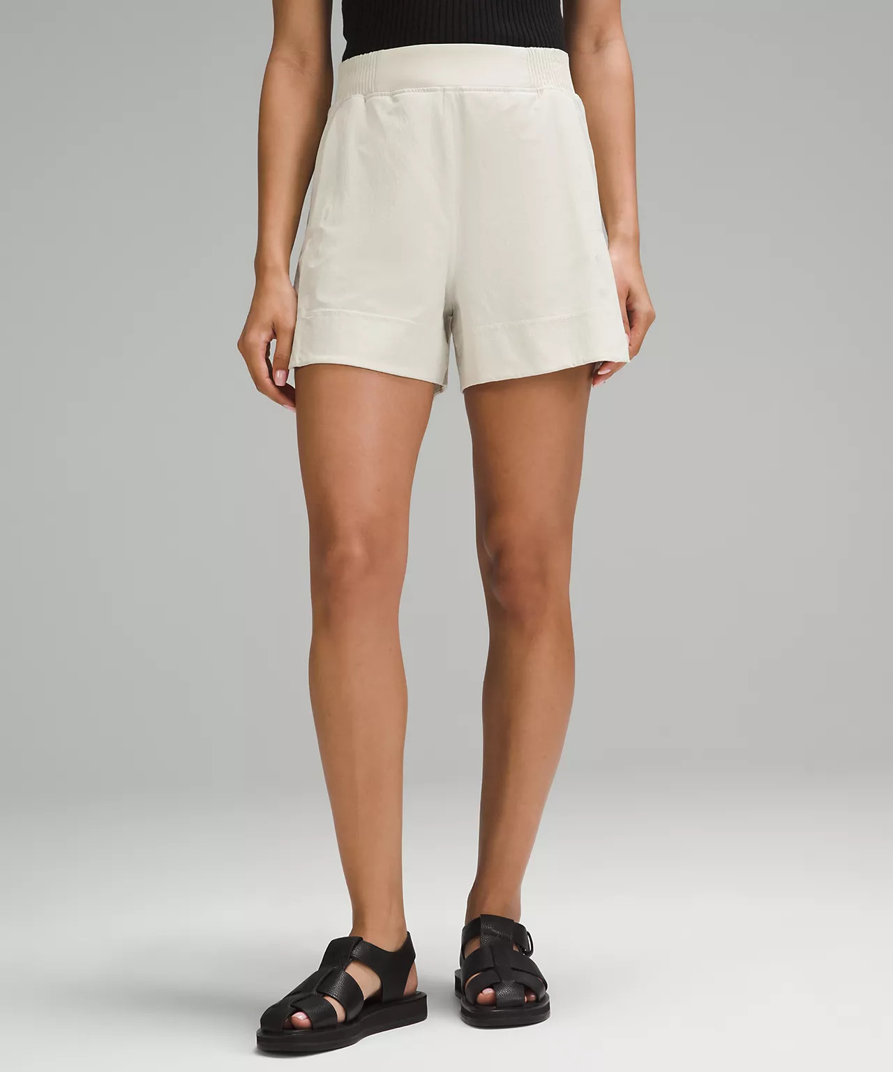 Stretch Woven Relaxed-Fit High-Rise Short 4" | Women's Shorts | lululemon | Lululemon (US)
