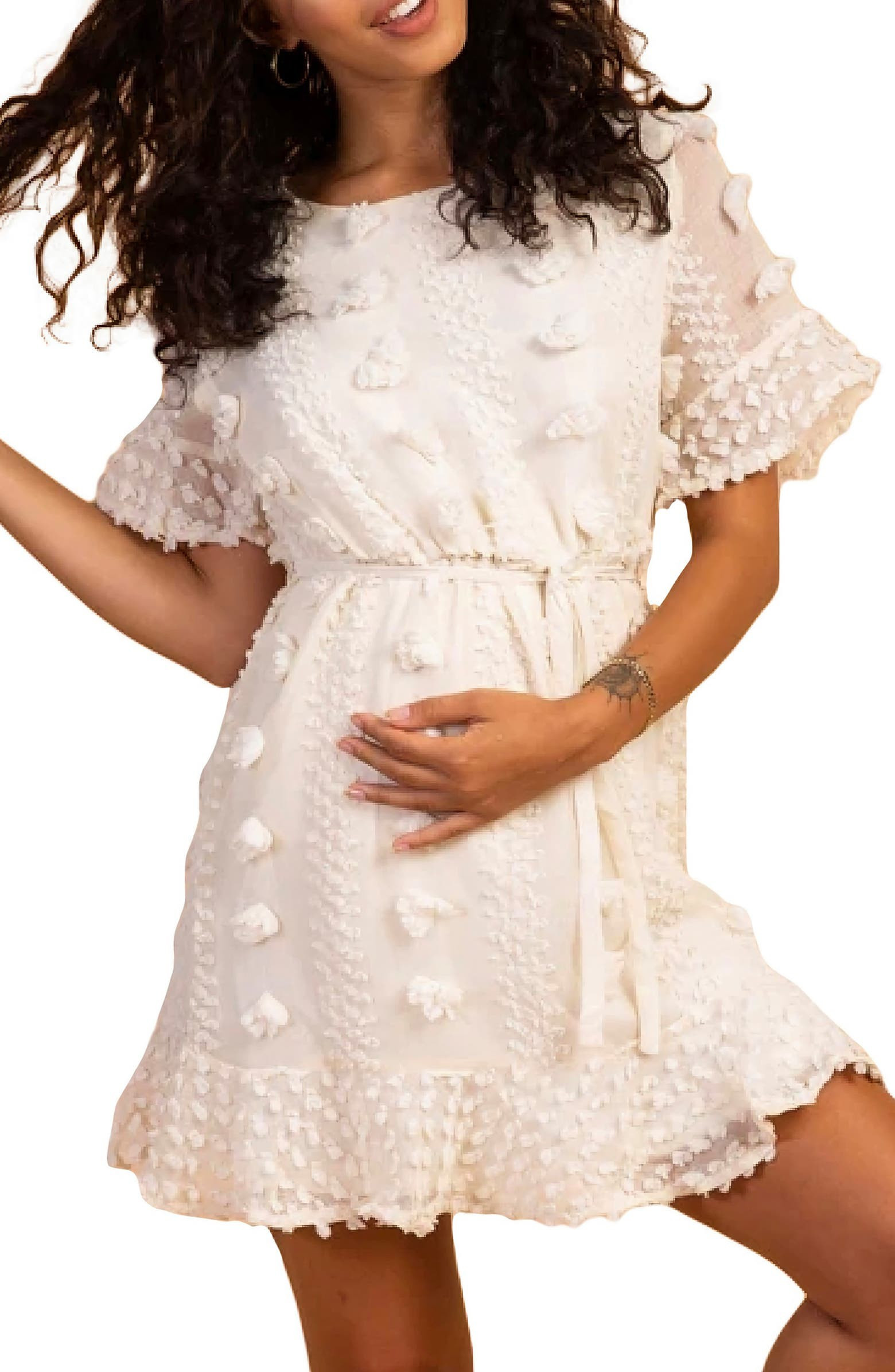 Savi Mom Aurora Embellished Maternity Dress | Nordstrom | Nordstrom