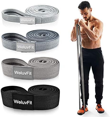 Long Resistance Bands, WeluvFit Workout Bands Resistance for Women and Men, Fitness Loop Booty St... | Amazon (US)