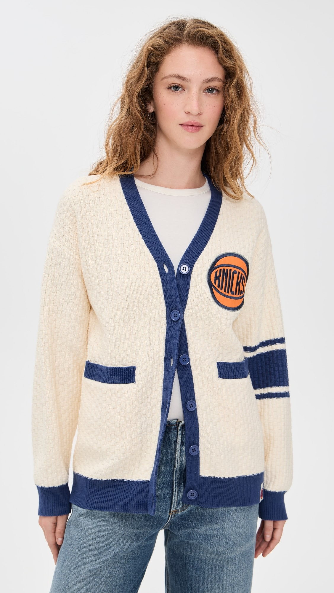 Knit Cotton Varsity Sweater | Shopbop