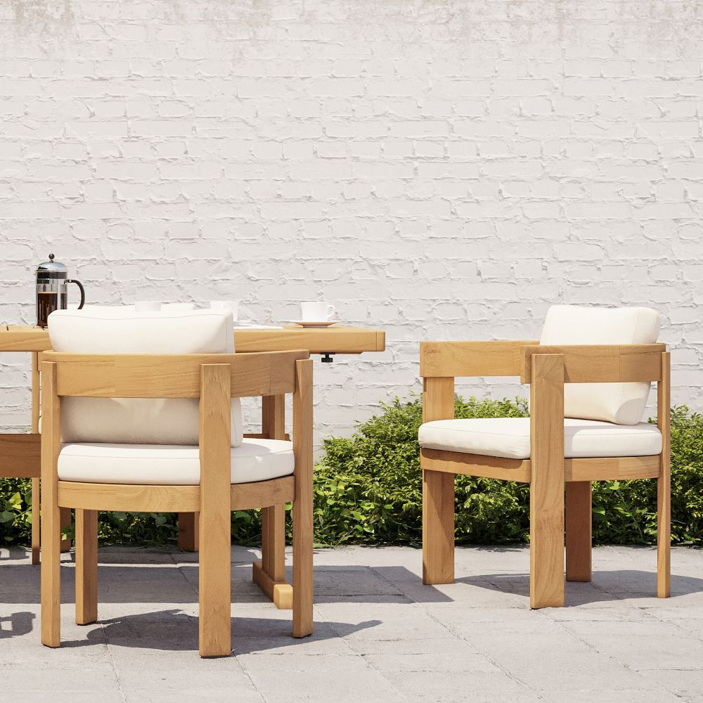 Monterey Outdoor Teak Dining Chair (Set of 2) | West Elm (US)