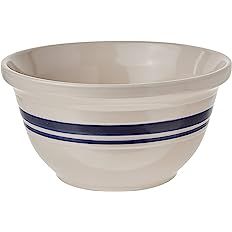 Amazon.com: Ohio Stoneware 12 in. Dominion Mixing Bowl- Ceramic Bristol With Navy Stripe: Home & ... | Amazon (US)
