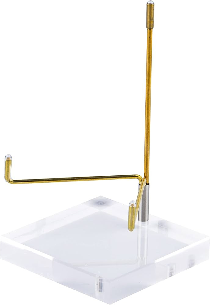 awsakc Adjustable Metal Arm Display Stand Easel with 80mm Acrylic Base,Suitable for Crystal,Plate... | Amazon (US)