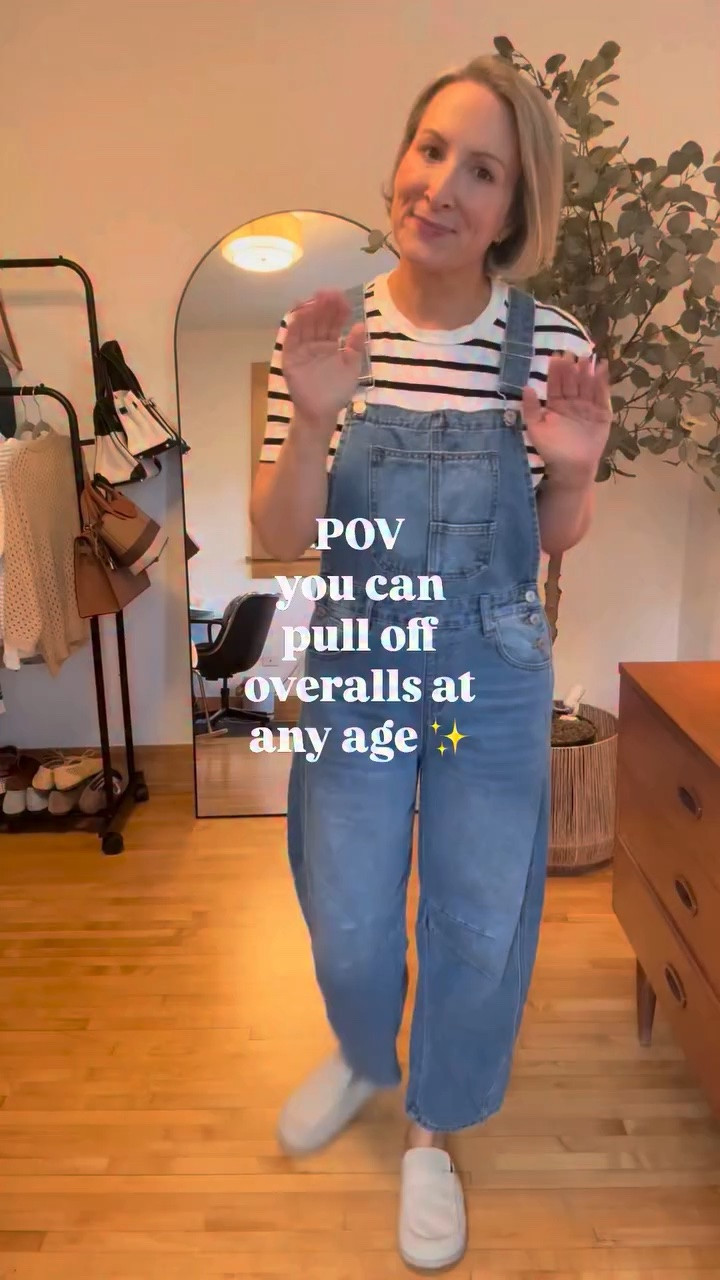 I’ve been wearing overalls for all of my adult life and I still love them at 50. 🤷🏻‍♀️ If you’re interested in following an account with virtually no niche - comfy basic outfits, a lot of stripes, designer dup3s, dogs, dorms, skincare, old houses, thoughts from an empty nest, affiliate links…I’m your gal. ✨

#ootd #fashionover40 #fashionover50 #genx #ninetiesfashion (affiliate)

#LTKootd #LTKOver40 #LTKPetite