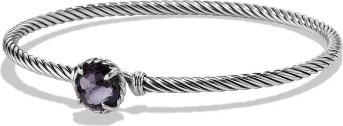 Petite Chatelaine® Bracelet in Sterling Silver with Semiprecious Stone, 3mm | Nordstrom