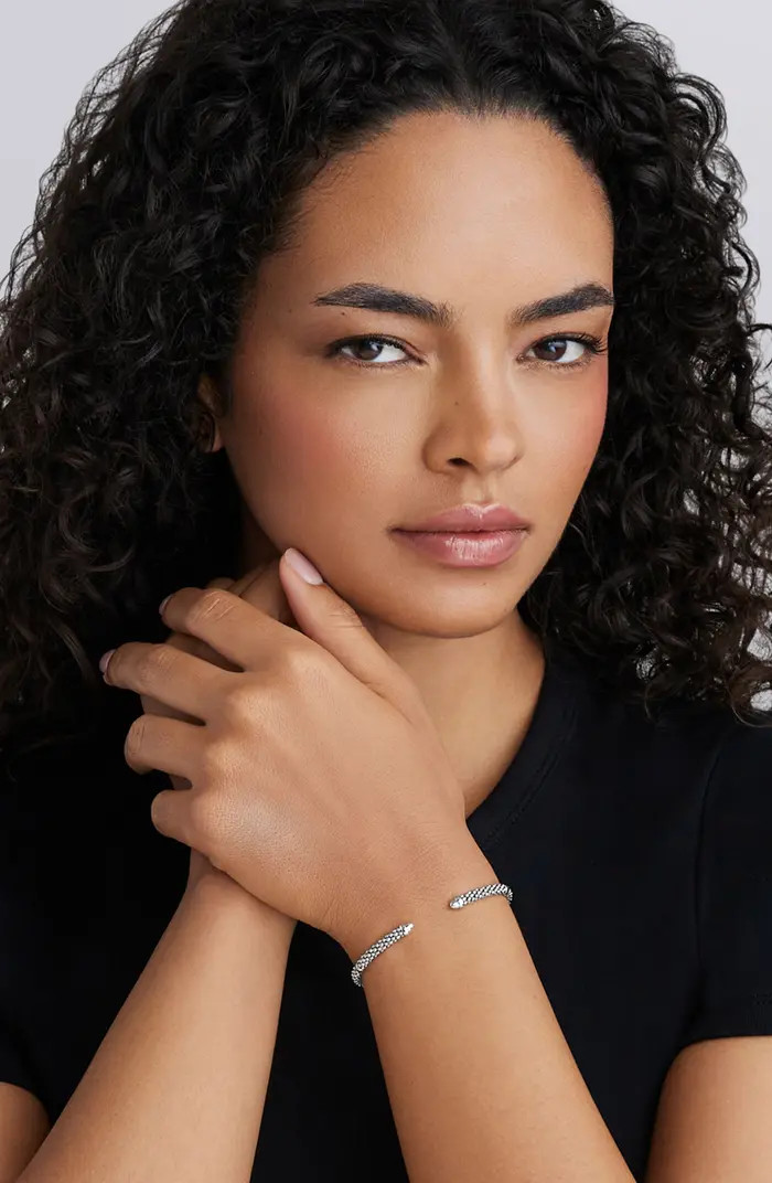 Silver Caviar Beaded Mini Versa Torque BraceletLAGOS | Nordstrom