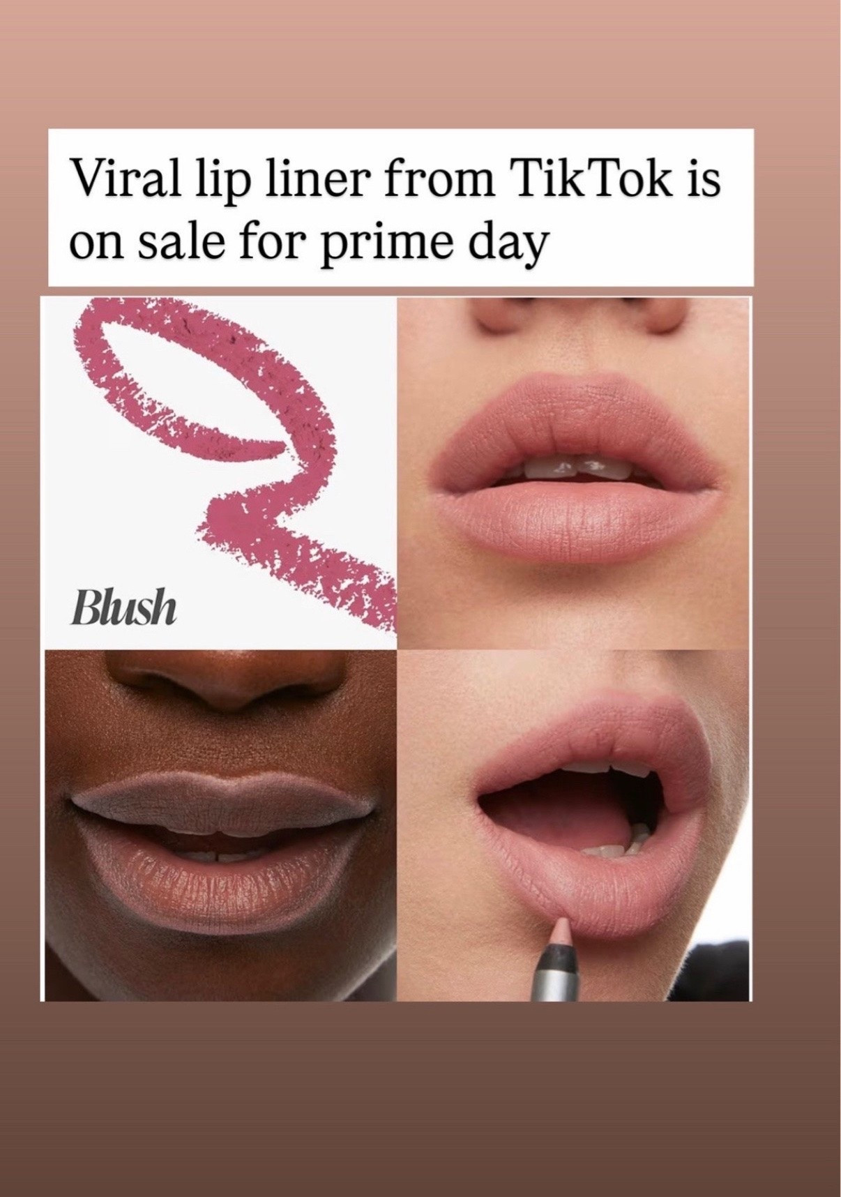 viral for a reason. these colors mimic your lip color and they're smoooooth