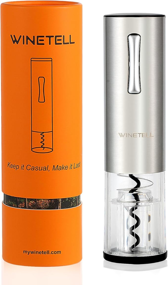 Electric Wine Opener, Rechargeable Wine Bottle Opener with One-Click Button, Reusable Automatic C... | Amazon (US)