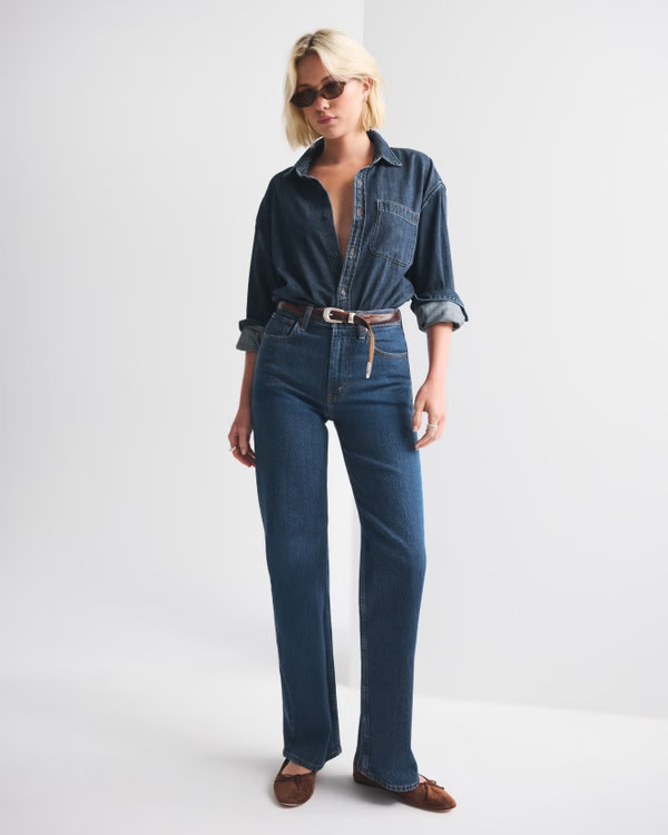 High Rise 90s Relaxed Jean | Abercrombie & Fitch (US)