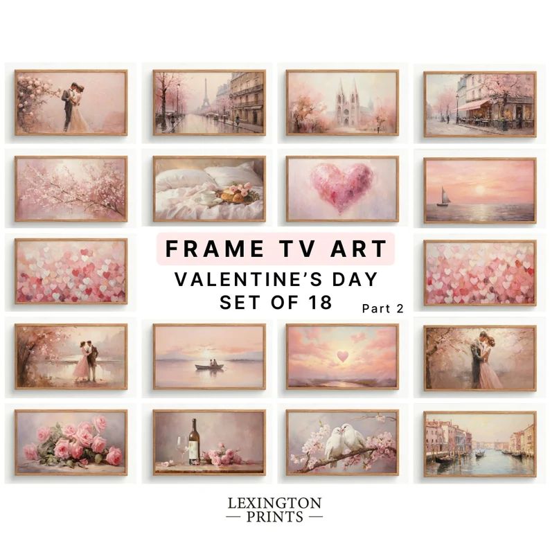 Valentines Day Samsung Frame TV Art Valentines Bundle Set of 18 Part 2 Frame TV Art Valentines TV... | Etsy (US)