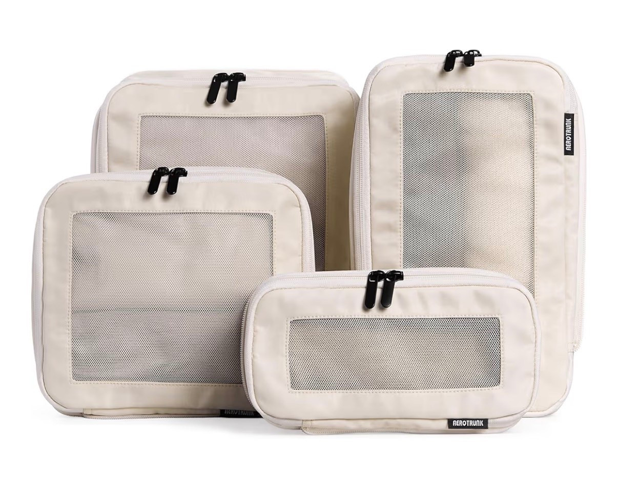 Aerotrunk Compression Packing Cubes for Travel - Luggage Organizer Bags - Double Zipper Packing Cubes for Suitcases (4-Pack, Beige)

Travel must have 

#LTKTravel #LTKSaleAlert