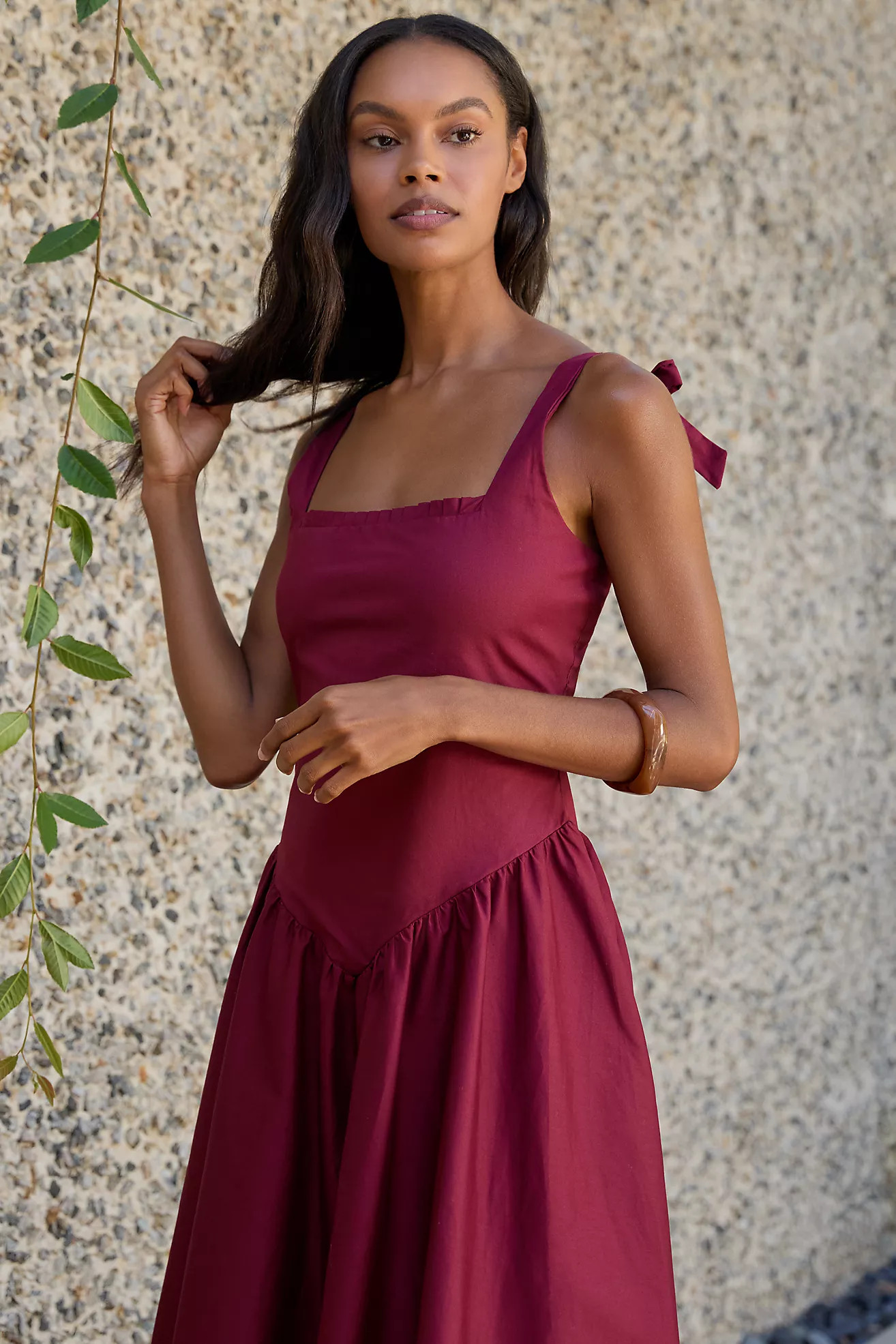 Peixoto Harlow Drop-Waist Midi Dress | Anthropologie (US)