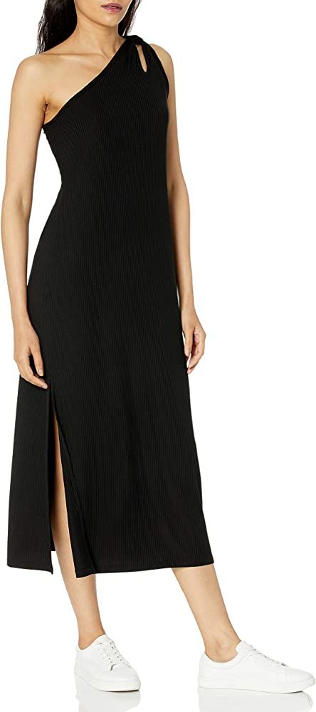 The Drop Women's Mickey Loose-Fit One-Shoulder Cutout Rib Knit Maxi Dress, Cuban Sand, XXS | Amazon (US)
