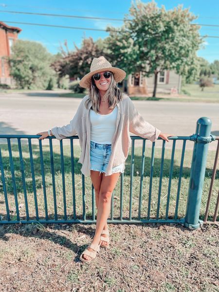 Summer style! Love these shorts so much (they have a stretchy waistband in the back). 

#LTKSeasonal #LTKunder100 #LTKstyletip