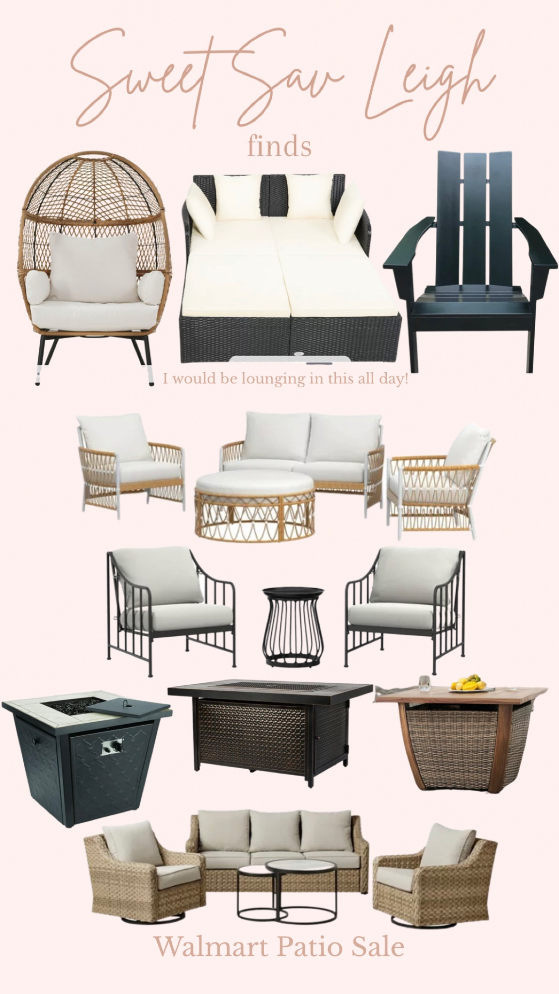 Walmart Memorial Day patio furniture sale! 

#LTKsalealert #LTKSeasonal #LTKFind