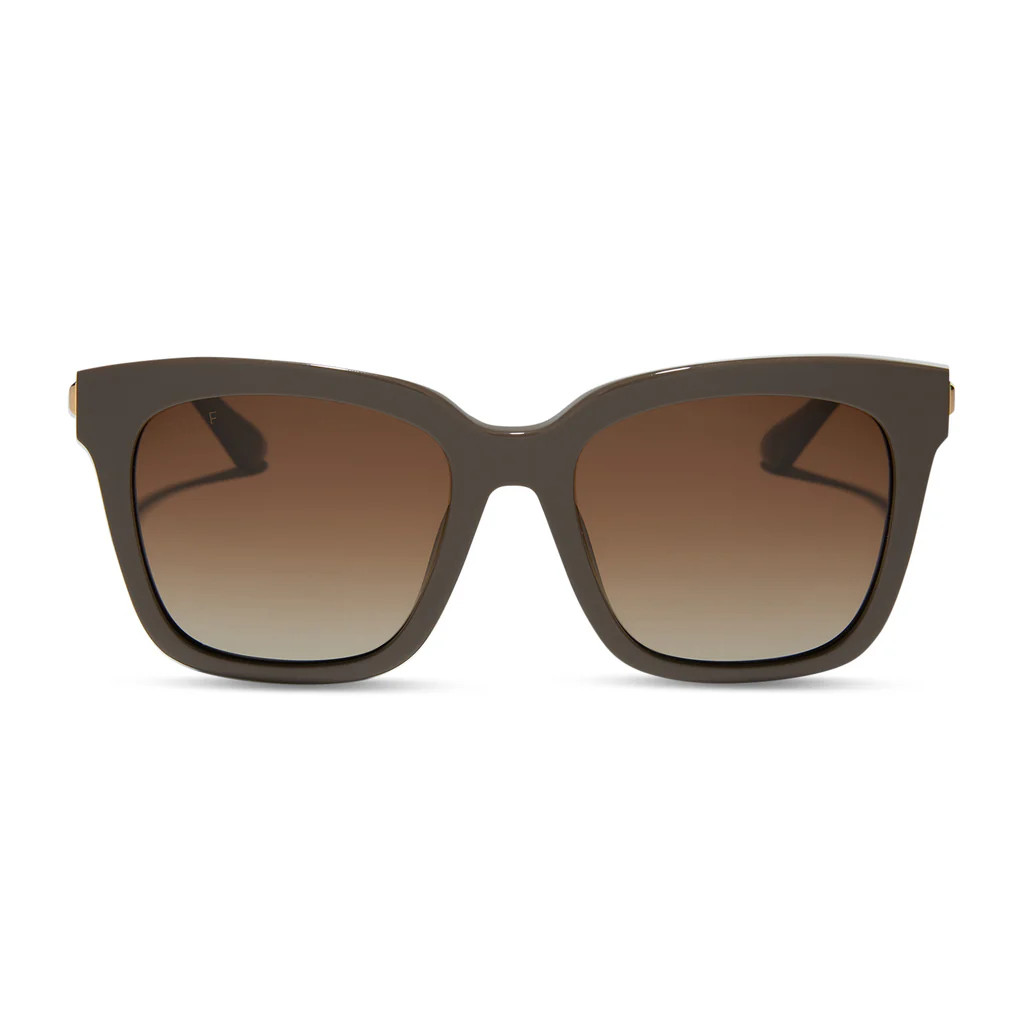 BELLA - LONDON STONE + TRUFFLE GRADIENT + POLARIZED SUNGLASSES | DIFF Eyewear